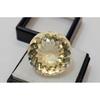 Stunning Light Yellow Sapphire Ring Making 24-25 Ct Round Cut Loose Gemstone