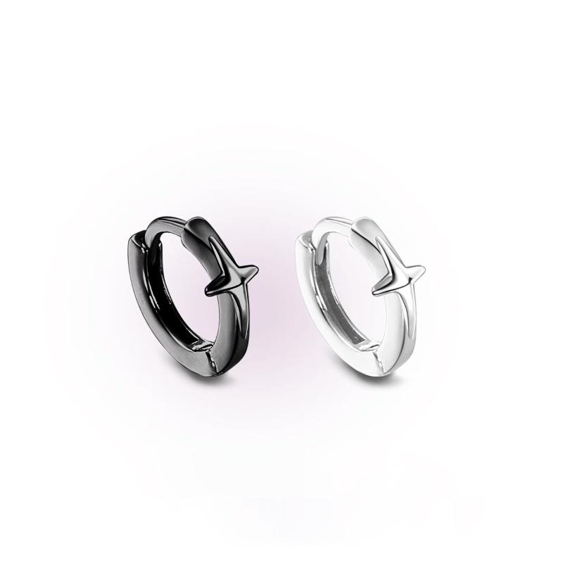 VENTFILLE 925 Sterling Copper Star Earring for Women Girl Personal Originality Trend Hip Hop Neutral Zircon Gift Dropshipping