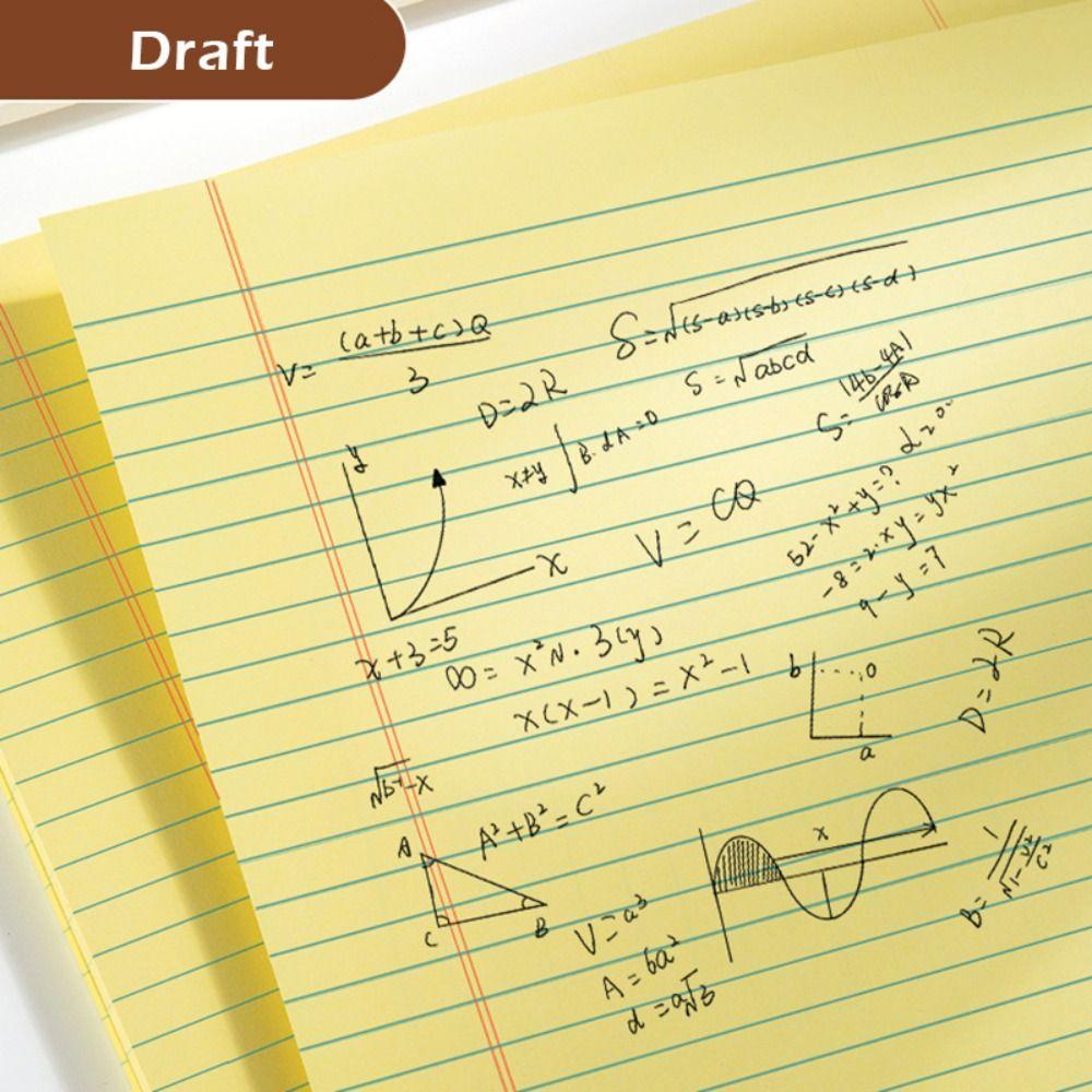 50sheets Tearable A3 Notebook A3 Notepad Simplicity Memo Pads  Back To School Gift