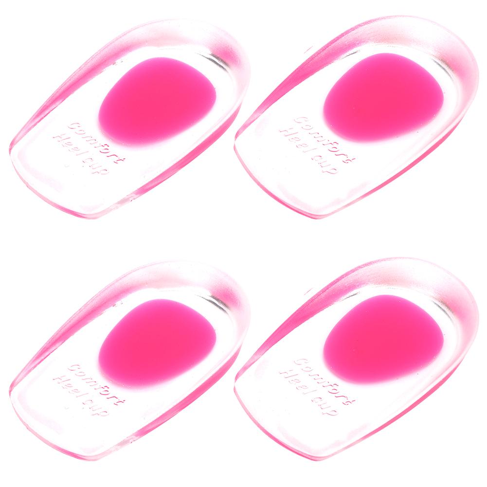 Silicone Gel Heel Cushion Insoles Support Heel Shoe Pad Relieve Foot Pain Protectors Pads