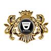 1 PZ Sticker Decorativo per Carrozzeria e Bagagliaio Stile Auto Adesivo Emblema Leone Corona 3D in Metallo per Dacia Duster Logan 3 Mcv Sandero MK2 Stepway