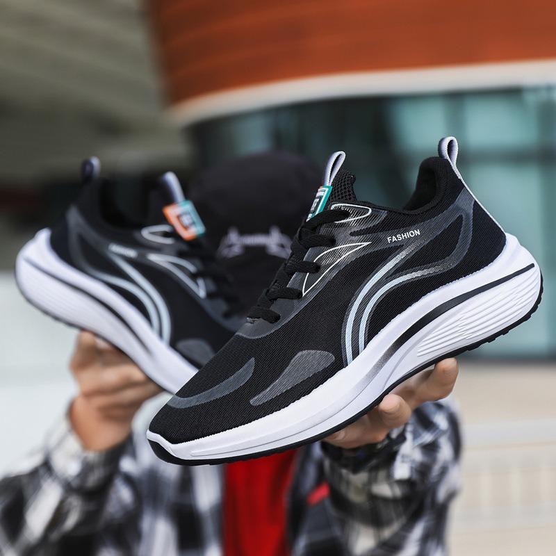Ultra-light soft-soled mesh splicing running shoes summer men's shoes breathable shoes co-ed sports running