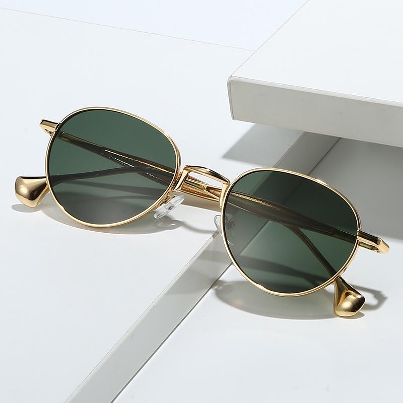 Retro-Trend Kleine Runde Metallrahmen-Sonnenbrille für Damen & Herren - Europäischer & Amerikanischer Streetstyle