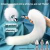 Detachable Fox Tail Metal Anal Plug for Women’s Anal Training