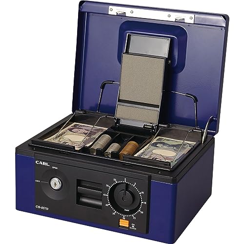 

Carl Office Equipment (CARL) Handheld Safe, Cash Box, A5, Blue, CB-8570