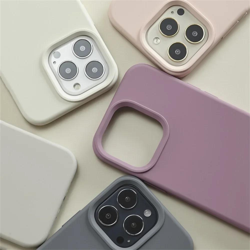 Shockproof Soft Accessorie Liquid Silicone Phone Case For For Iphone 11 12 13 14 1 Pro Max 7 8 Plus SE X XR XSMax Cover