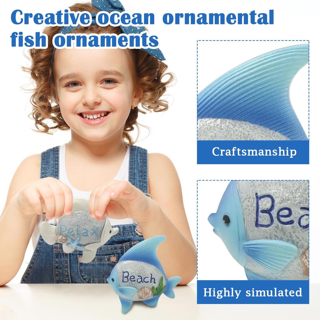 Creative Ocean Ornamental Fish Ornaments Home Decoration Beach Relaxation Seaside Porch Cabinet Home Decoration