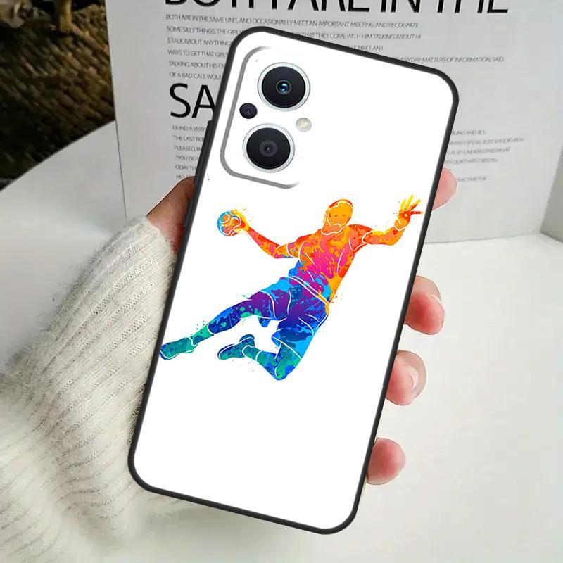 Handball Sport Case For OPPO Reno 13F 14F 12F 10 11 12 13 14 Pro 8T 7 8 Lite OPPO Find X6 X5 X8 X9 Pro Cover