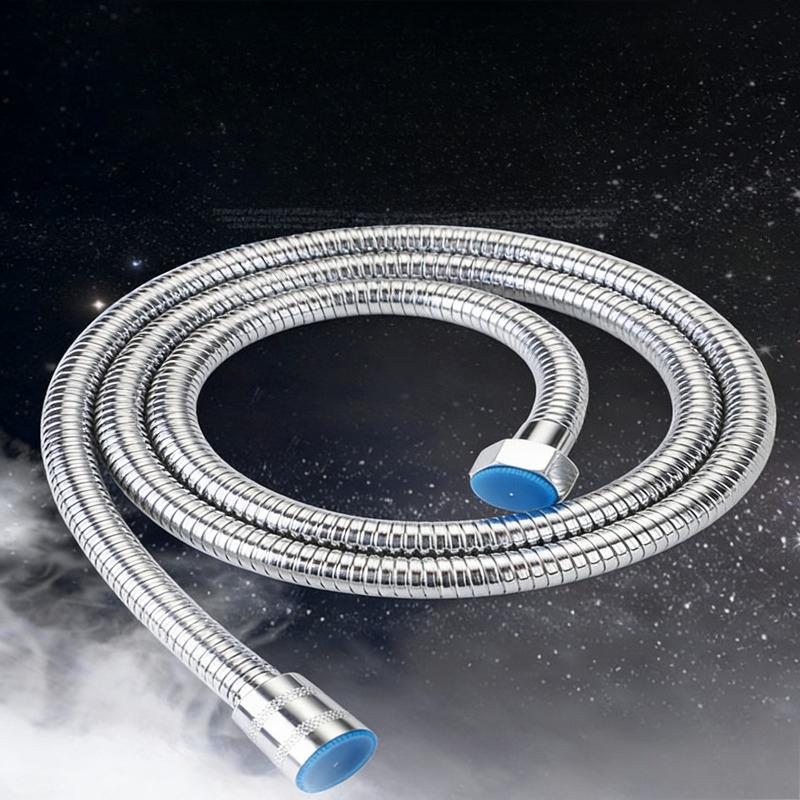 Bathroom Shower Stainless Steel Pipe Water Heater Showerhead Inlet Hose Explosion Proof Nozzle Shower Hose Bathroom Accessories