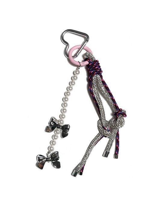 Sophiamor Cute ribbon keychain