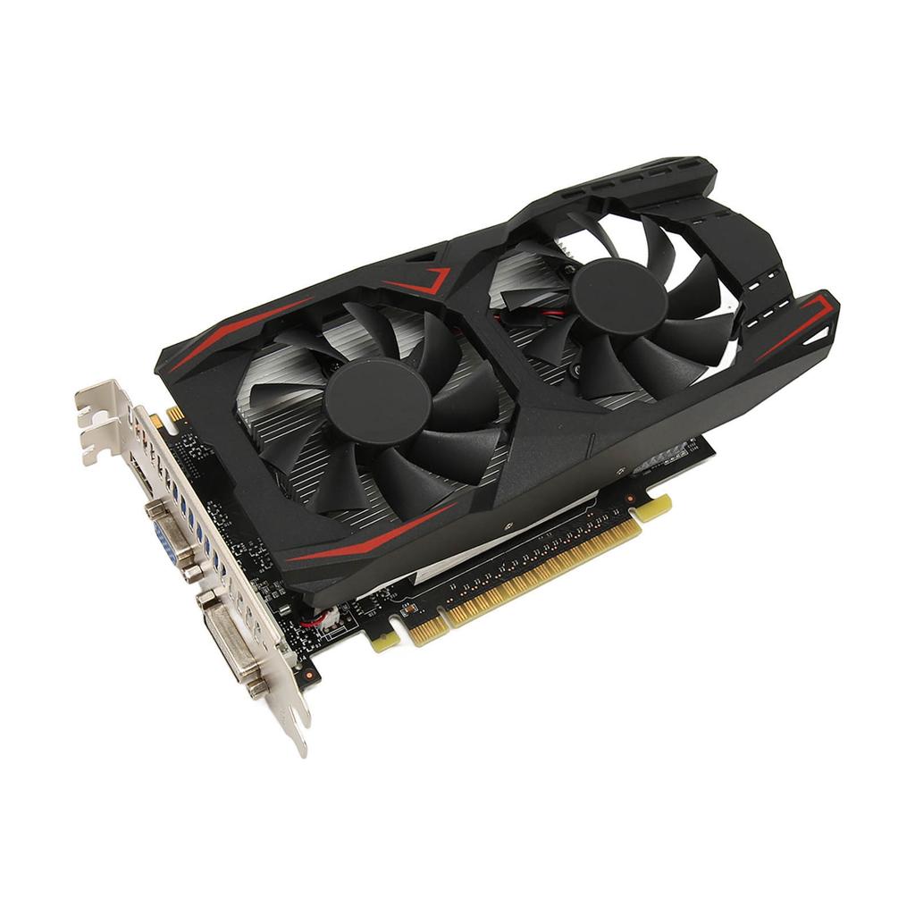 Dual Fan Graphics Card 4GB GDDR5 128bit Rapid Cooling Low Noise Video Game Graphics Card Chip for Desktop PC GTX1050Ti