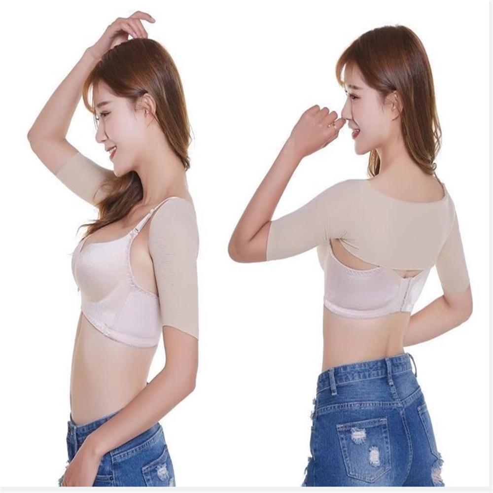 1 Stück Damen Formwäsche Ärmel Schulter Fettabsaugung Dünne Arme Shapewear Armlang Korsetts Buckel Vorbeugen Laufen Angeln Radfahren