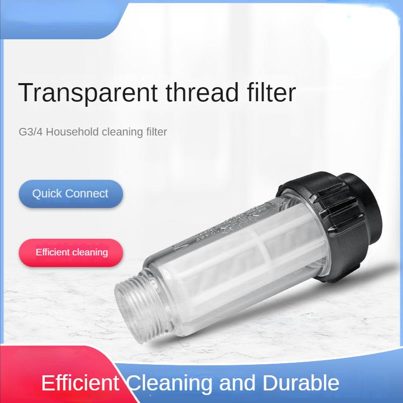 Högtryckstvätt Vattenfilter För Karcher K2 K3 K4 K5 K6 K7 G 3/4'' Vattenfilter Med 2 Filterkärnor För Lavor För Nilfisk