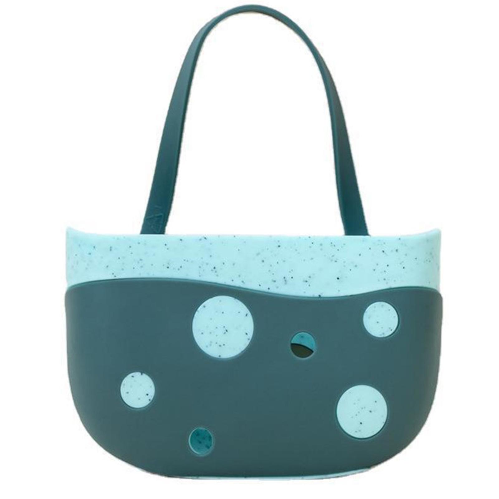 

Kitchen Sink Hanging Drain Basket Multi-use Tap Hanging Strainer Organizer зелений