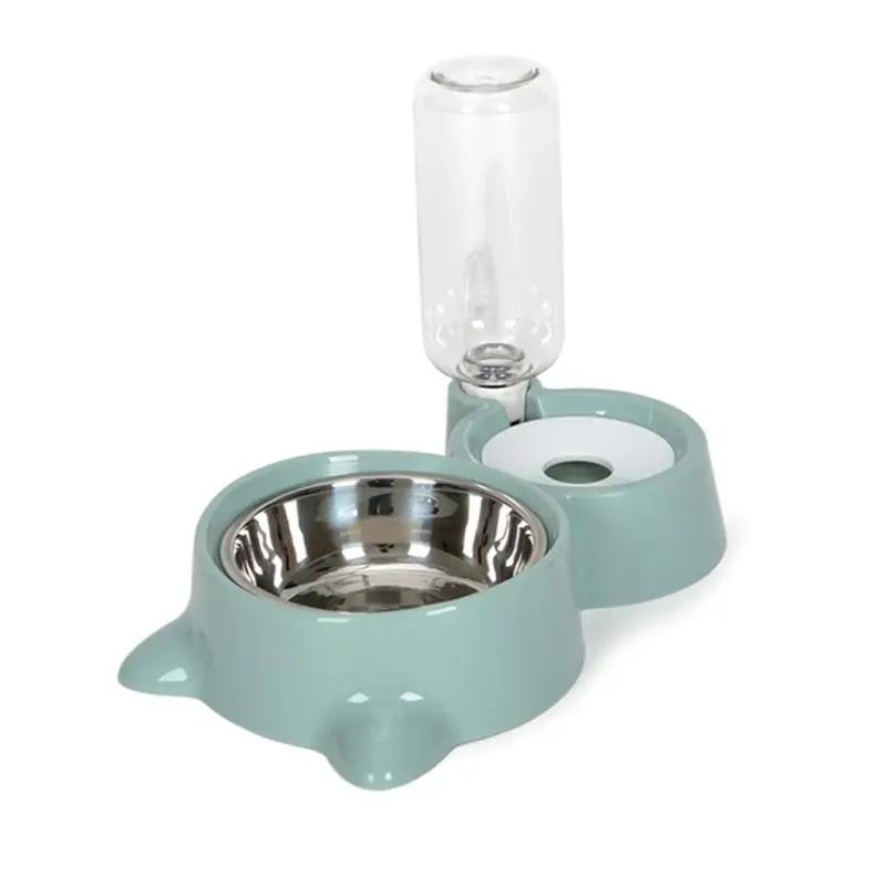 

Blue Pet Dog Cat Bowl Fountain Automatic Food Water Feeder Container For Cats Dogs Drinking Pet Articles cat litter box