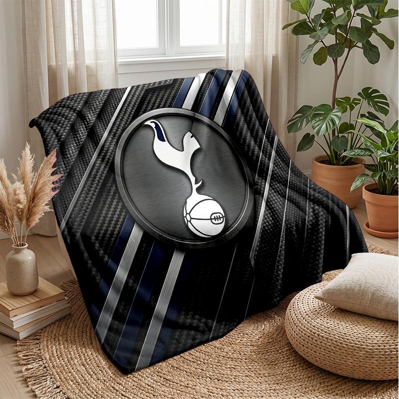 Tottenham Hotspur Theme Blanket Soft Flannel Blanket Plush Throw Blanket Cozy Sofa Bed Blanket for Home Decor
