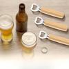 1-40PCS Wooden Handle Beer Bottle Opener Handheld Bar Tool for Home Kitchen Wine Soda Water Glass Cap Opener