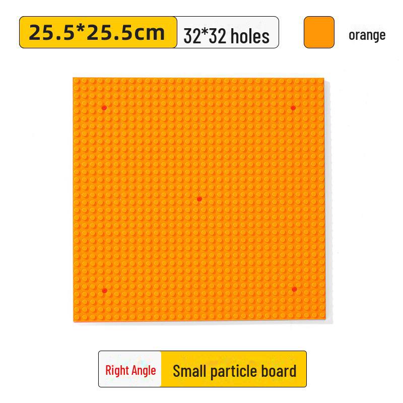 

Совместимые с базой блоки частиц 32x64: Развивающие настенные игрушки для детей 25.5*25.5cm thickened (32*32 holes) оранжевый