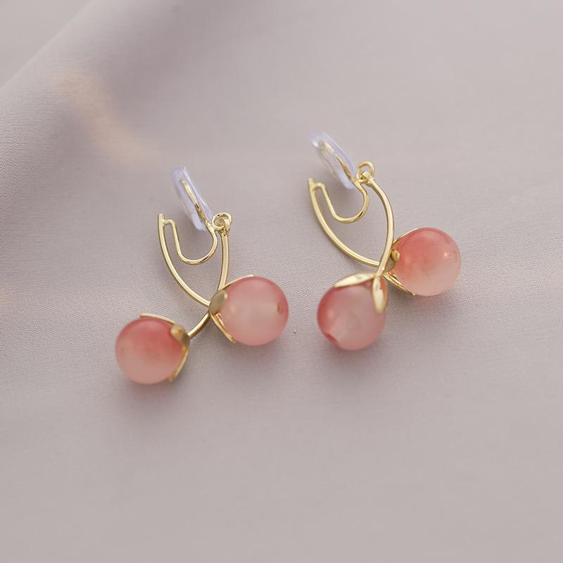 Cherry Stud Earrings - Sweet, Niche, Exquisite Ear Jewelry