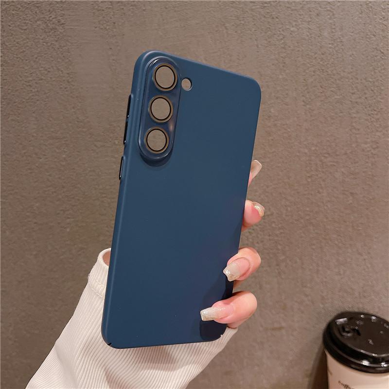 For Samsung Galaxy S24 S23 S22 Plus Ultra Full Cover Durable Anti-fingerprint Hard PC Case With Lens Film Anti-Drop Protector Back Shell