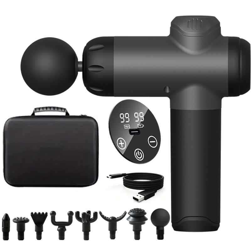Massage Gun, Muscle Percussion Massager , Quiet Hand Massager, with LCD Touchscreen