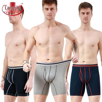 Men's 3-Pack Cotton Anti-Chafe Boxer Briefs