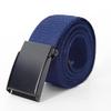Men's Trendy Canvas Leather Belt with Automatic Buckle - Korean Style for Youth & Students