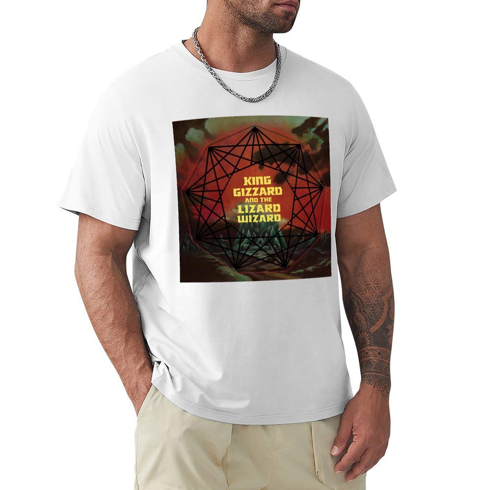 King Gizzard And The Lizard Wizard TShirt plain anime figures vintage men t shirts S