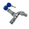 Anti-theft Faucet Water Tap 1/2 "male Thread Metal Rotary Switch Alloy Faucet Bibcock For Kitchen Outdoor Garden With Lock Key