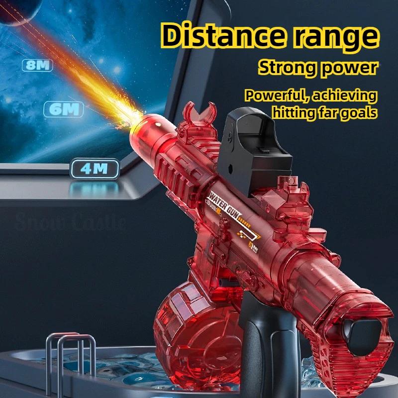 Non-Toxic M416 Electric Water Gun Toys For Kids Led Simulation Fire Automatic Continuous Water Pistol Children Summer Outdoor Shooting Toy