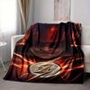 1pc Flash Symbol Blanket Lightweight Flannel Throw For Sofa, Bed, Travel, Livingroom, Office, Couch, Chair, And Bed