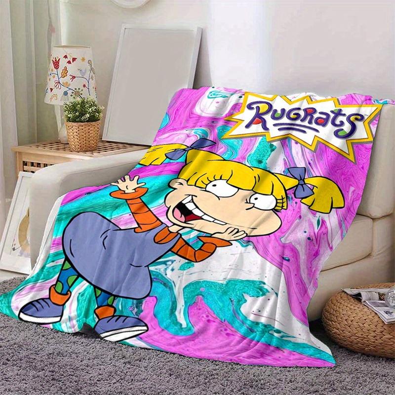 1pc Rugrats Home Decor: Cozy Flannel Blanket, Perfect Gift for Bedroom, Living Room, Travel, Camping, Car, Beach, Office Naps, Ideal Rugrats Sofa Thro