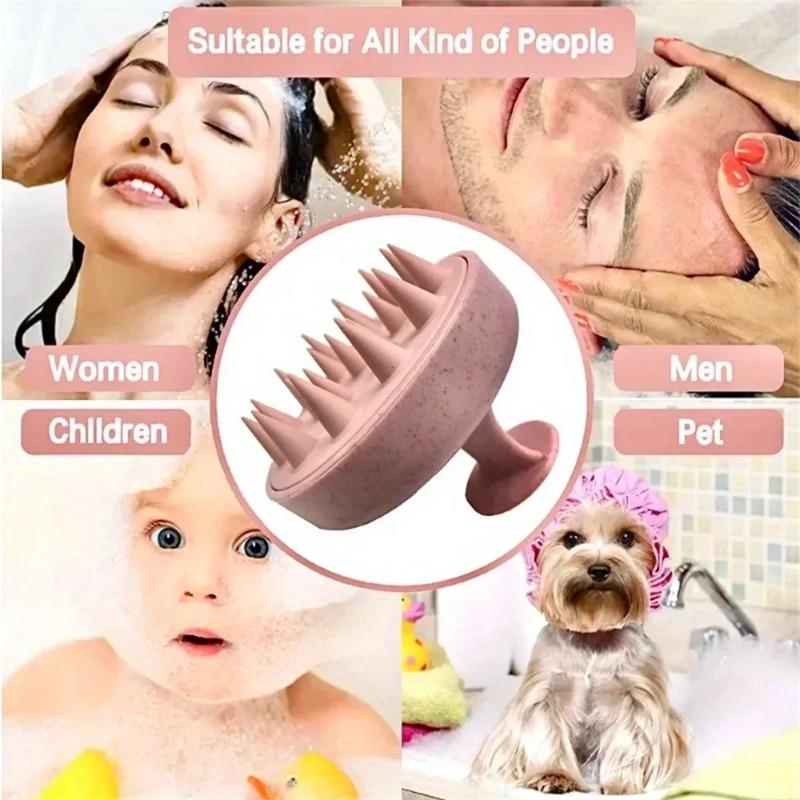 Silicone Scalp Brush Body Massage Brush Bath Shower Brush Salon Hairdressing Tool Scalp Massage Comb Hair Washing Comb