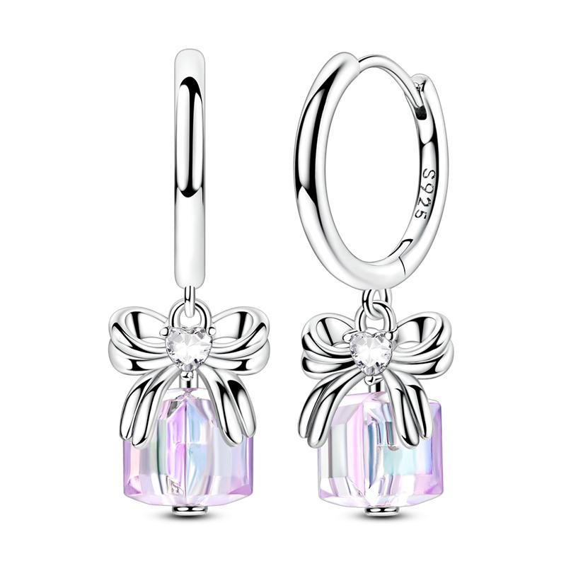 Women Hoop Earrings 2025New 925 Silver Sweet Cherry Earring Wedding Engagement For Girlfriend Wife Birthday Gift