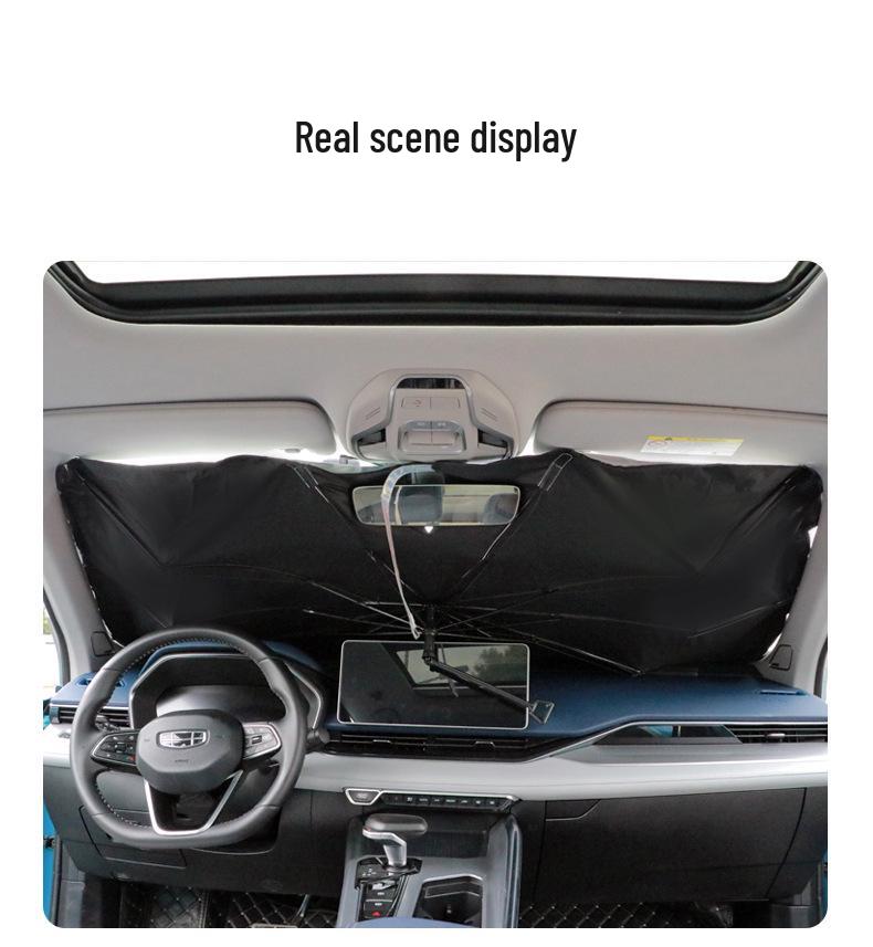 Custom Logo Laser Car Sunshade - Front Windshield Heat Insulation & Sun Protection