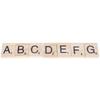 100PCS Wood Letter Tiles Wooden Alphabet Tiles A Z Capital Letters for Crafts, Pendants, Spell