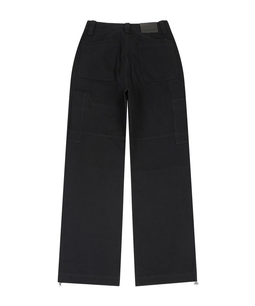 ORDINARY HOLIDAY Washing Cotton Cargo Pants [Black]