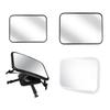 Double Purpose Baby Car Mirror with Stable ABS Base & Optional LED Light Large Baby Rear View Mirror for Nighttime Use