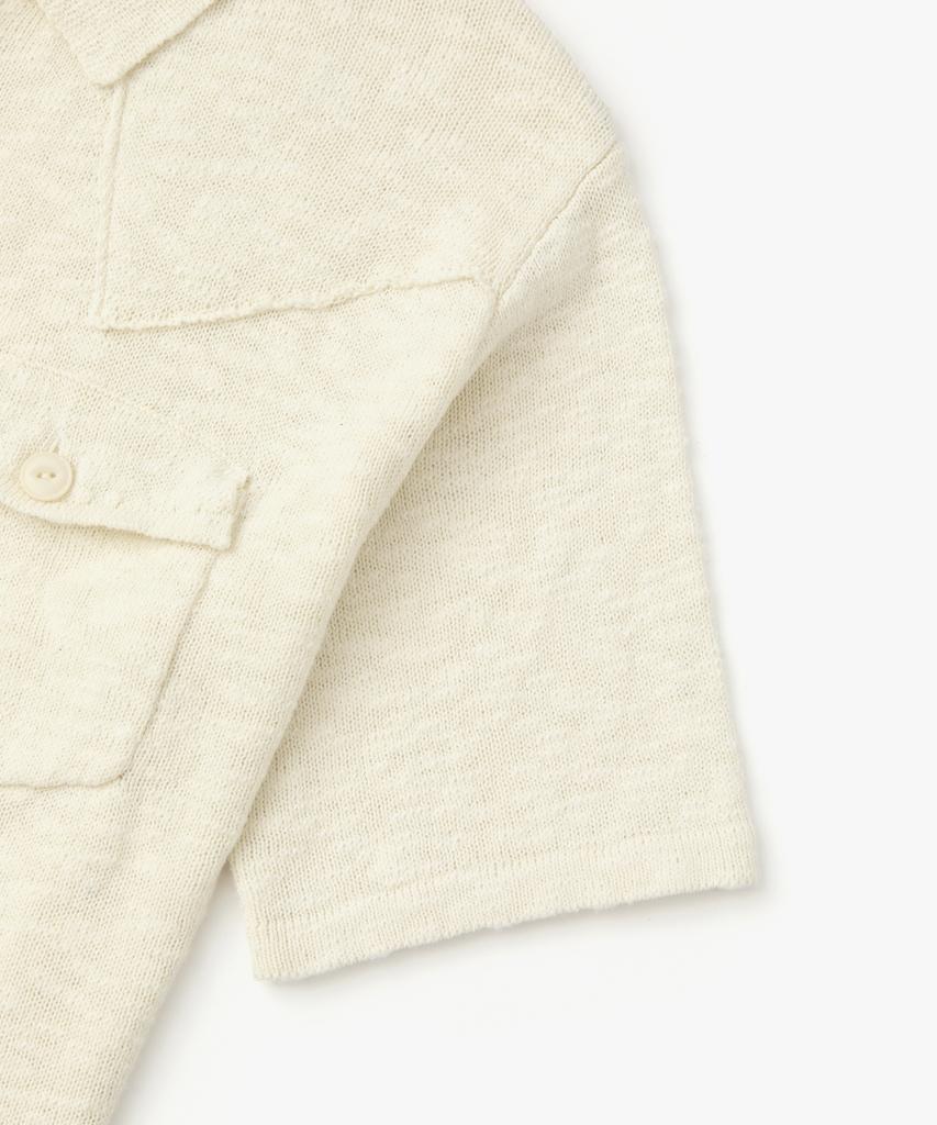 COFWI Shade Knit Trucker Jacket Ivory