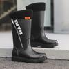 New Men's Long Tube Rain Boots Non-slip Waterproof Safety Work Shoes Fishing Shoes Platform Knee-high Rain Boots Galoshes 39-44