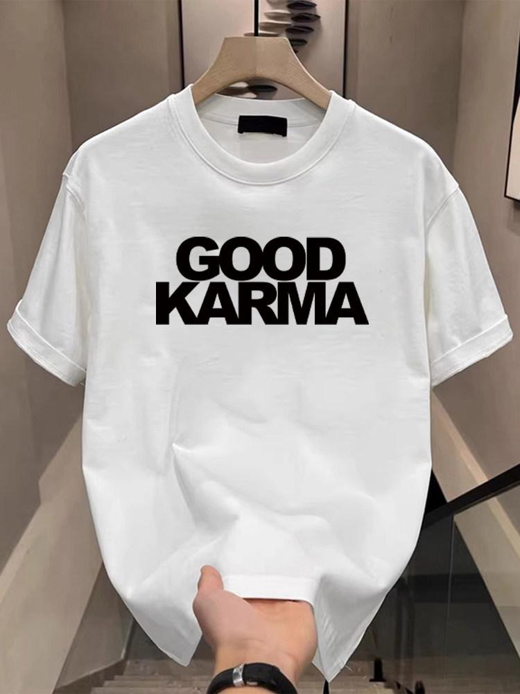 2026 Cotton Fashion American Letter Style Tshirt  Trendy and Cool Print  Summer Round Neck Street Outdoor Short Sleeve Tees 2XL