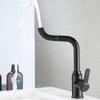 Basin Faucet Bathroom Sink Mixer Faucet Deck Mounted Splash Proof Water Tap Stainless Steel Single Handle Bathroom Faucets
