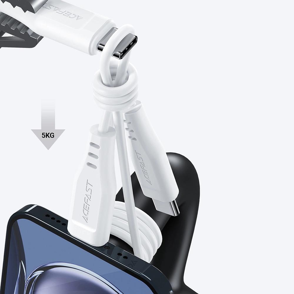 Kabel Acefast C3-03 Usb-C - Usb-C Pd Qc 60W 3A 480Mb/S 1,2M - Biały