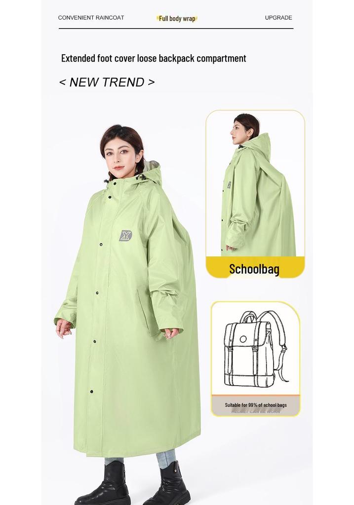 Thickened Electric Scooter Raincoat: Unisex, Full-Body Poncho for Heavy Rain, Cycling, Hiking, and Electric Bike Use