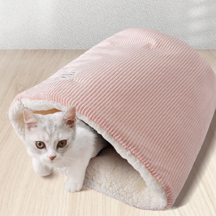 Cats Bed for Cold Weather Thick Padded Plush Liners Sleep Bag for Cats Resting Snuggling Indoor Pet Cats Cave Sleep Bag