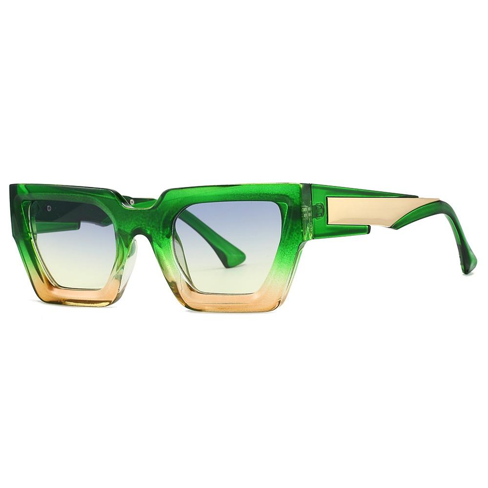 Classic Leopard Print Gradient Frame Square Women Sunglasses Luxury Brand Design Vintage Men Sun Glasses Popular Punk Uv400