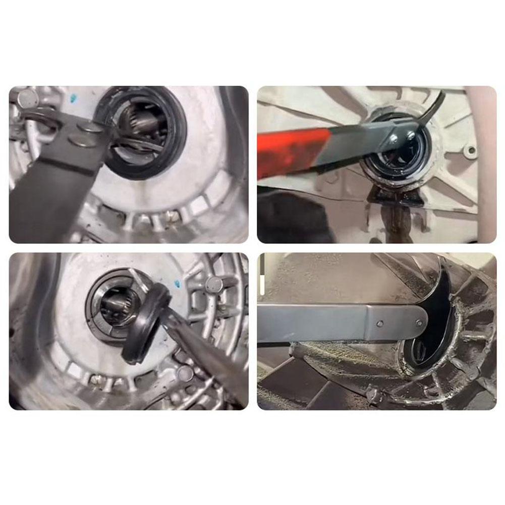 1pc Double Head Oil Seal Puller Screwdriver Wrench Puller Car Repair Tool Oil Seal Removal Tool Car Repair Wrench