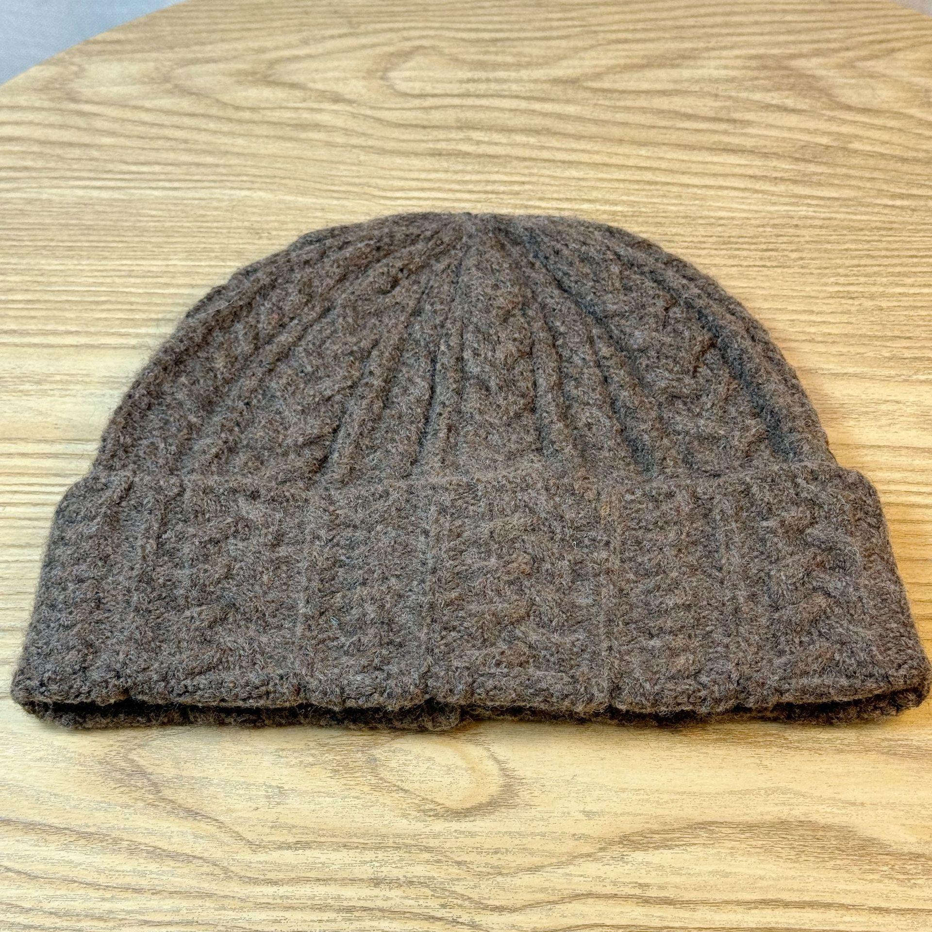 

Twist Knitted Hat Men s Ear Protection Plus Plush Woolen Hat Korean Version Winter Grandpa Old Man Middle Aged and Elderly Warm Hat Trend one size