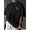 European Sizes Men'S Samurai Dragon and Sword Print T-Shirt | Casual Street Style