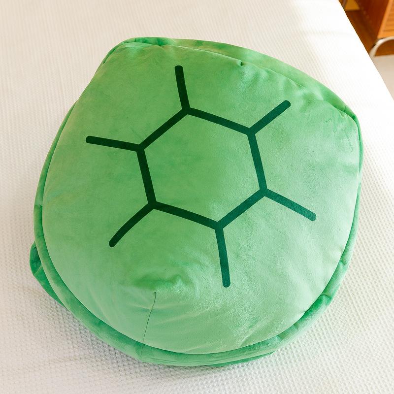 

Плюшевая игрушка в виде черепашьего панциря, может надеваться на куклу, забавная большая подушка для сна, чтобы отправить девочкам куклу-черепашку 80cm1.1kg зелёный